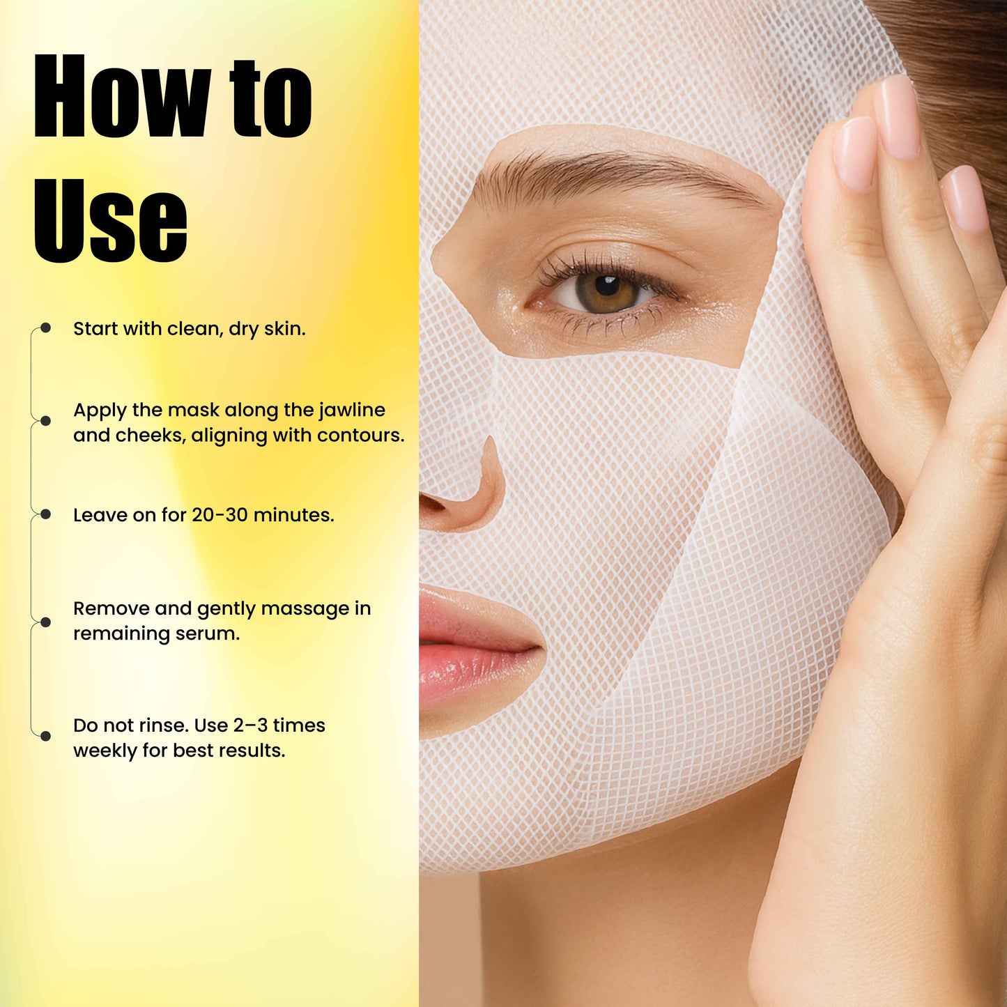 Retinol V-Face Lift Collagen Mask (Pack of 4)