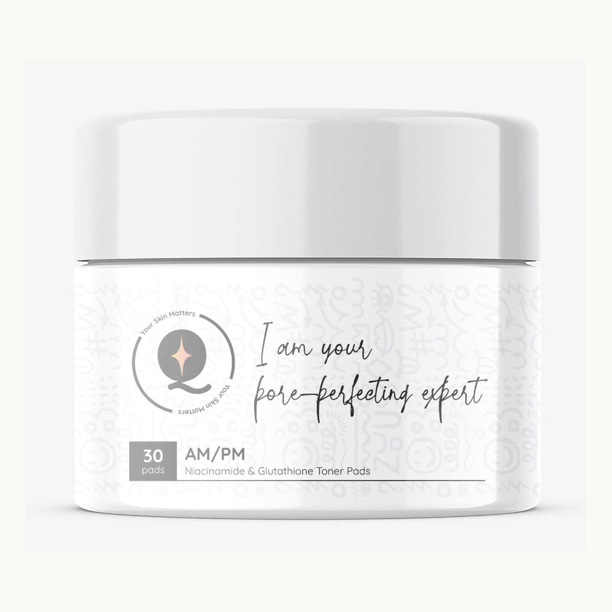 Glutathione & Niacinamide Toner Pads — original packaging