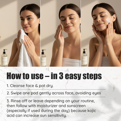 Glutathione & Niacinamide Toner Pads