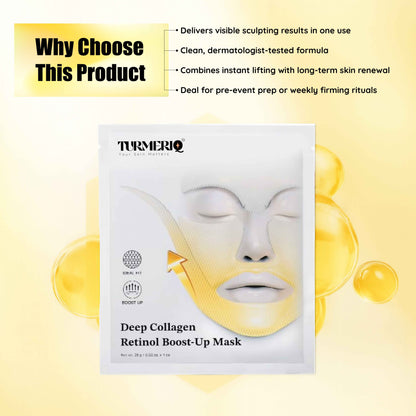 Retinol V-Face Lift Collagen Mask (Pack of 4)