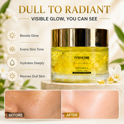 Vitamin C Capsule Cream – Brightening Face Moisturizer for Radiant & Glowing Skin