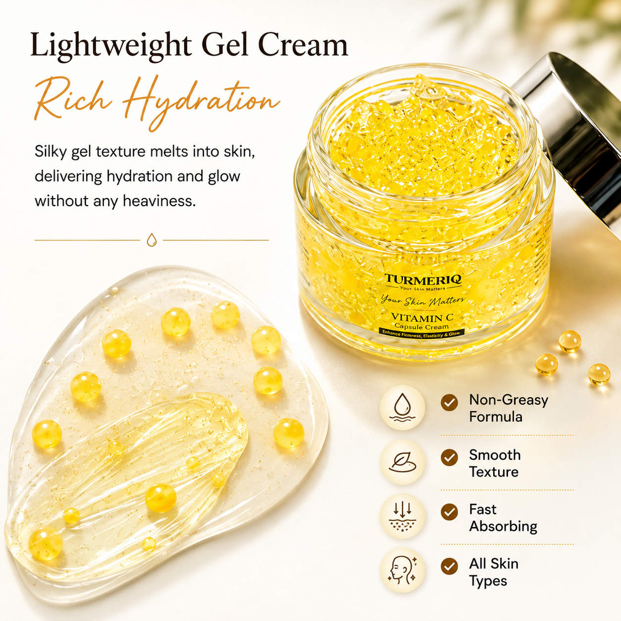 Vitamin C Capsule Cream – Brightening Face Moisturizer for Radiant & Glowing Skin