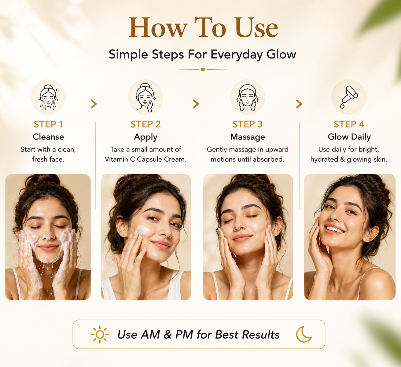 Vitamin C Capsule Cream – Brightening Face Moisturizer for Radiant & Glowing Skin