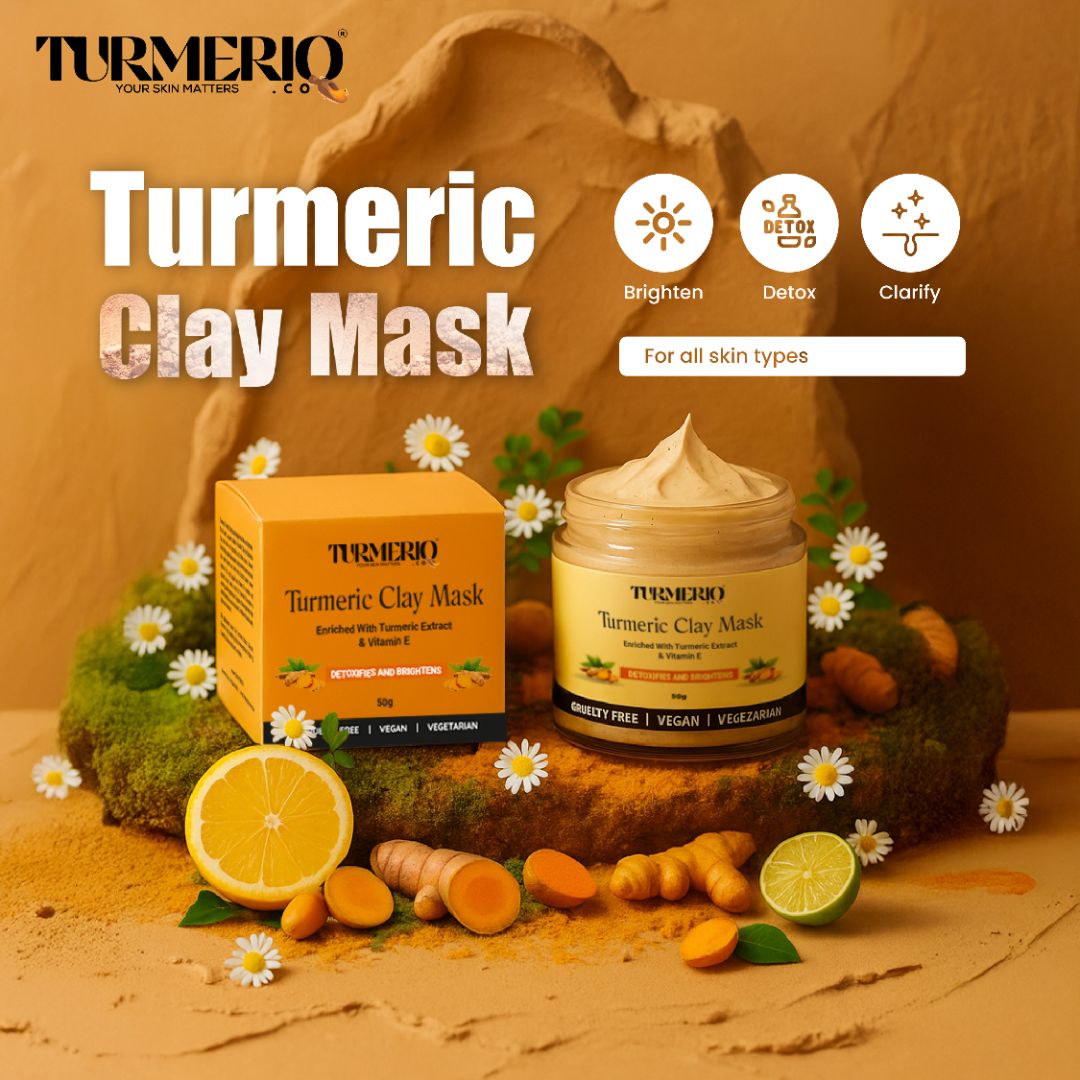 Turmeric Clay Mask For Skin Brightening