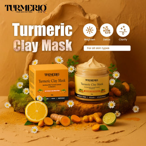 Turmeric Clay Mask For Skin Brightening