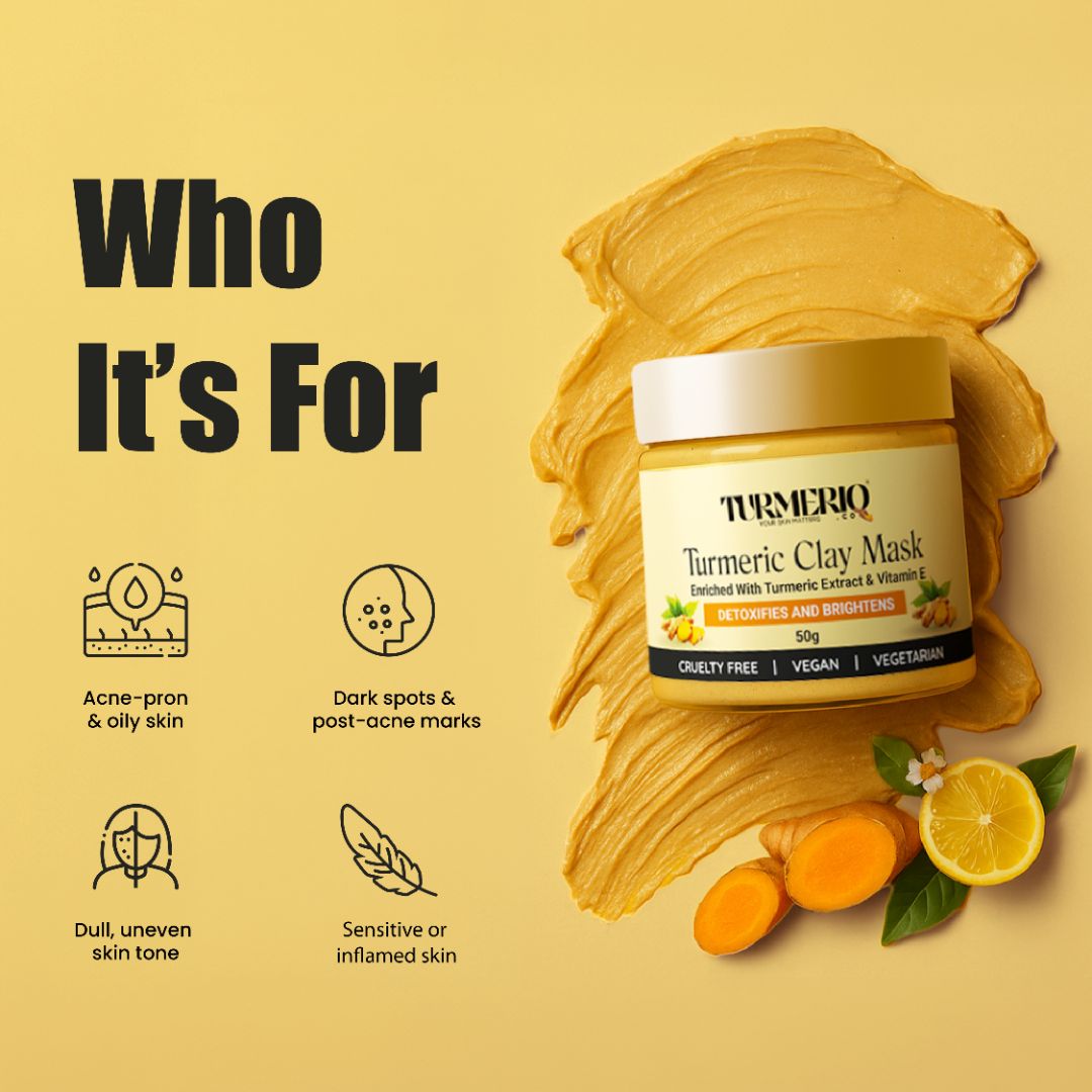 Turmeric Clay Mask For Skin Brightening