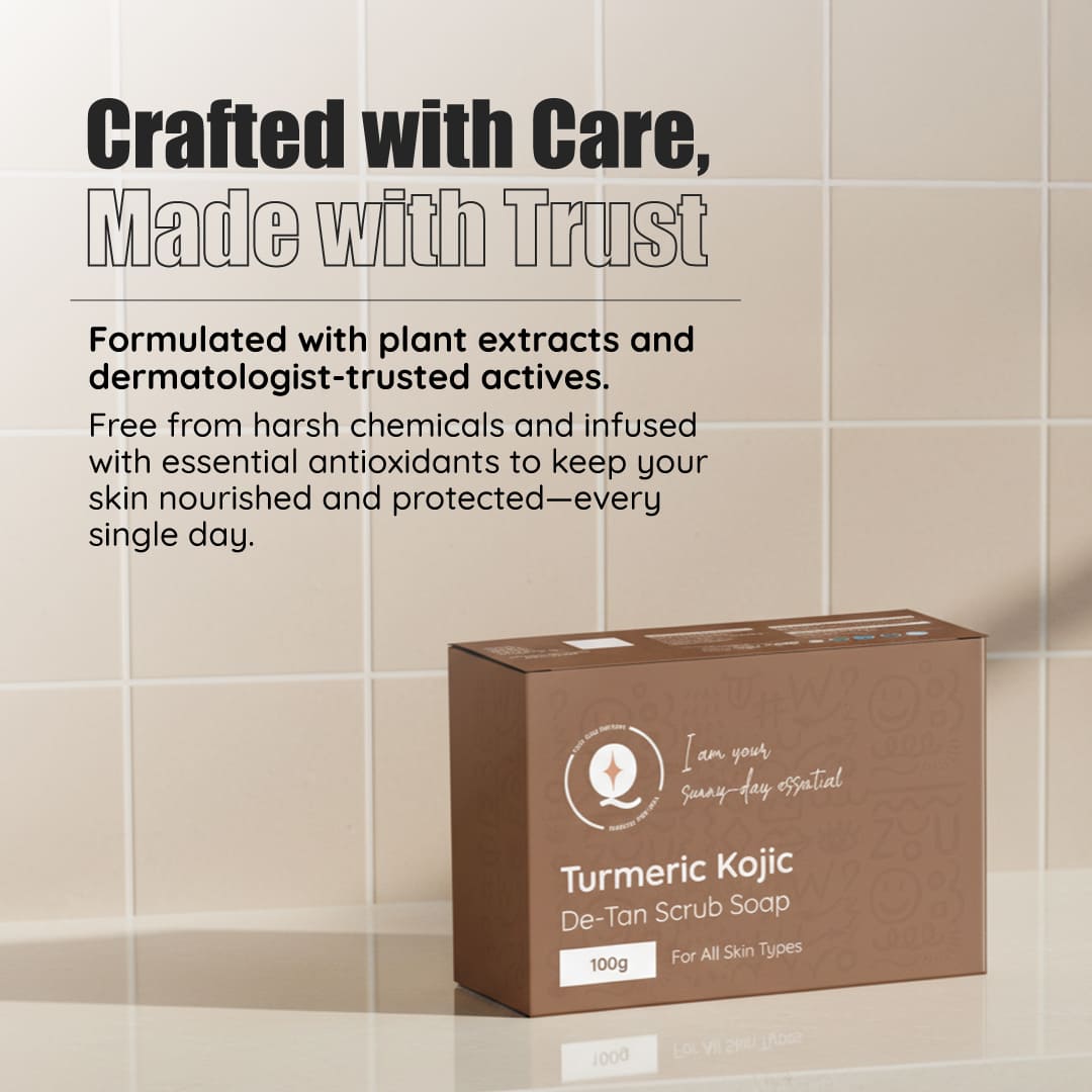 Turmeric & Kojic De-Tan Scrub Soap (Pack of 2)