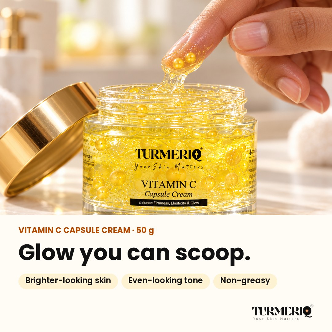 Glow you can scoop: Vitamin C Capsule Cream 50 g, brighter-looking skin, even-looking tone, non-greasy