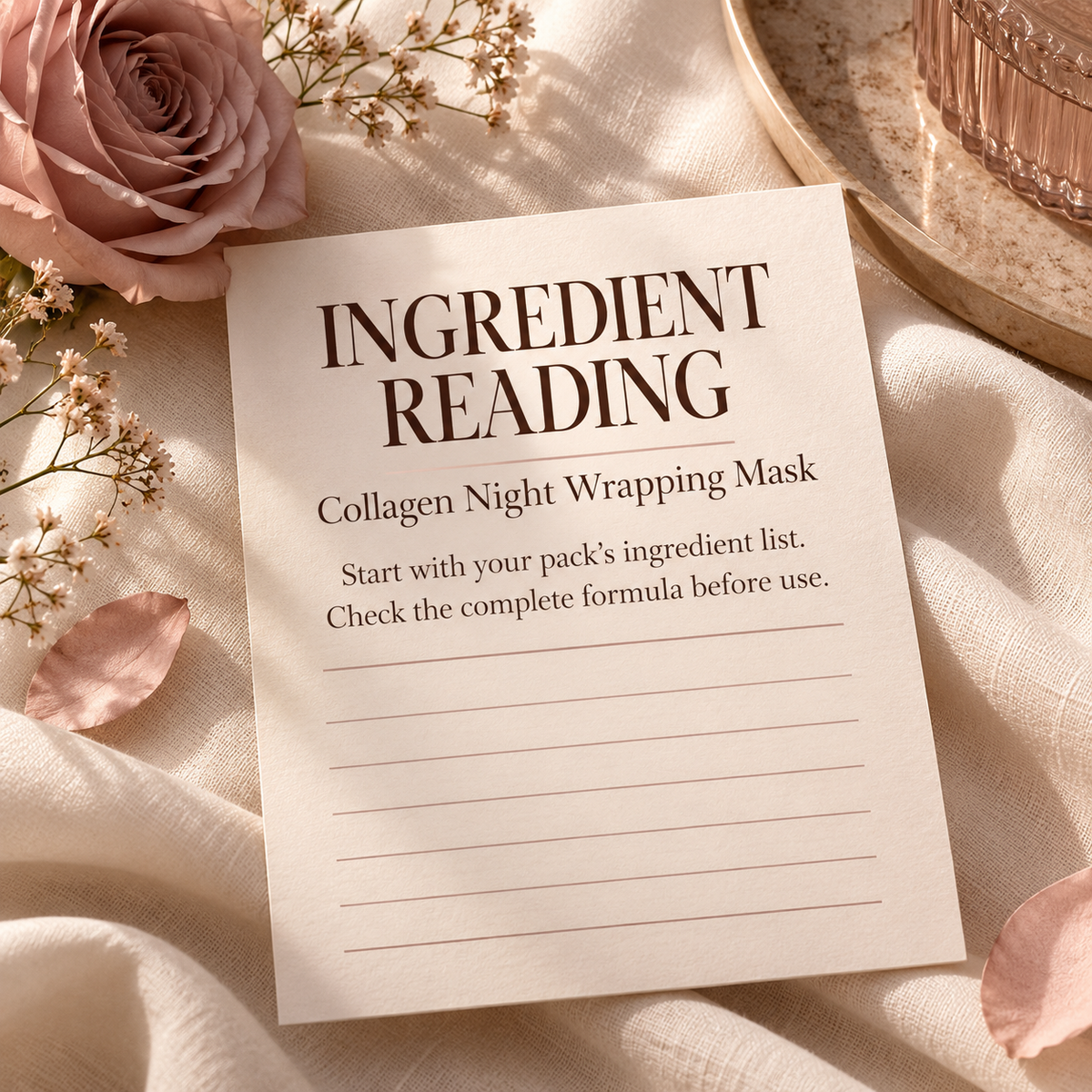 night ingredients product information