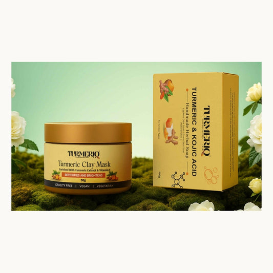 Soap & Turmeric Clay Mask Set — original packaging